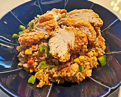Fried Rice with Chicken tender 치킨 텐더 볶음밥