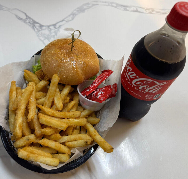 Chicken Sandwich & Fries & Soda